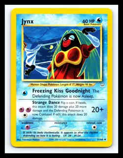 💥 JYNX Pokemon TCG 2001 Neo Revelation Set Non HOLO # 31/64 - Image 1