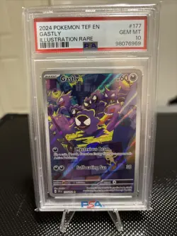 2024 Pokemon TCG Gastly Illustration Rare PSA 10 Gem Mint Card - Image 1