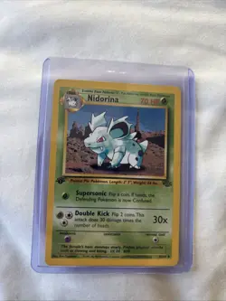 T1 Nidorina 40/64 1st edition Pokemon Jungle Set Vintage 1999 WoTC TCG - Image 1