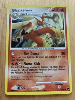 Pokemon TCG - Blaziken Lv.56 - 1/106 - Rare Holo - Great Encounters MP - Image 1