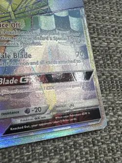 Pokemon TCG Kartana GX Holo Rainbow Rare Crimson Invasion 117/111 - Image 2