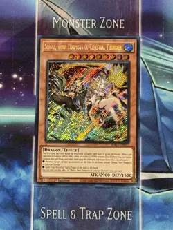 Yugioh! Shiina Twin Tempests of Celestial Thunder 1st Ed Secret Rare BPRO-EN027 - Image 1
