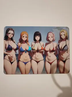 Card Goddess Waifu Naruro Sakura Nami Robin Tsunade One Piece Sexy JAP Oil Holo - Image 1