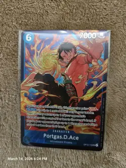 One Piece Card Game OP13-119 Portgas.D.Ace Store Treasure Cup Winner - Image 1
