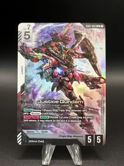 Justice Gundam (GD01-066) (NM) - Gundam Card Game - Newtype Rising (ENG) - Image 1