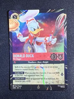 DISNEY LORCANA TCG PROMO CARD Donald Duck EPCOT Festival Of The Arts 2/DIS EN 5 - Image 1