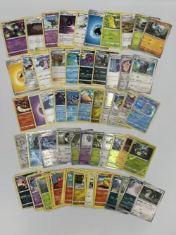 Mixed Lot of 96 Pokemon Trading Cards With Protective Case - Image 1