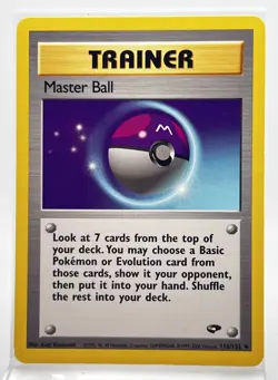 Master Ball 116/132 Pokemon Card Gym Challenge 2000 LP - Image 1