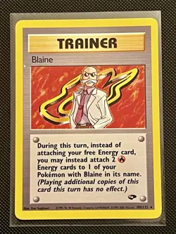 Pokemon TCG Blaine Gym Challenge 100/132 Regular Card - Image 1