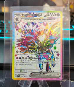 Pokemon Card - Hydreigon ex - #223/191 - Sv08: Surging Sparks Holo - NM - Image 1