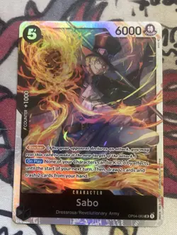 Sabo OP04-083 SR Kingdoms Of Intrigue One Piece Card Game TCG English - Image 1