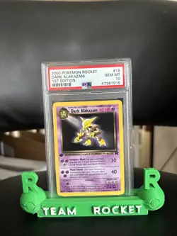 Pokemon Card Dark Alakazam - 2000 Team Rocket 1st Edition 18/82. PSA 10. POP 265 - Image 1