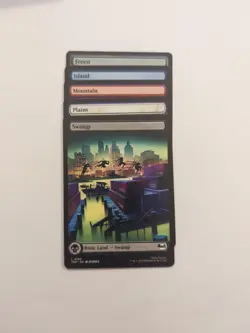 Full Art Land Set (5 Cards) Teenage Mutant Ninja Turtles #191-195 Regular NM MTG - Image 1