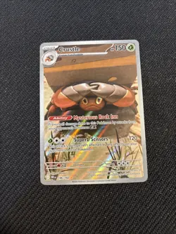 Pokemon TCG Crustle Rare Holo Illustration Card 186/182 Sv10: Destined Rivals - Image 1