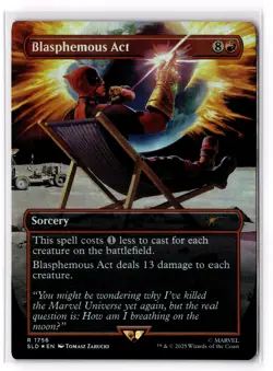 Blasphemous Act () (Rainbow Foil) 1756 Secret Lair Drop Series Foil NM - Image 1