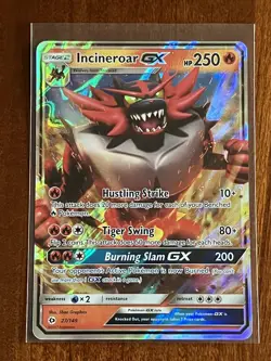 Incineroar GX 27/149 Ultra Rare Sun and Moon Base Near Mint Pokemon - Image 1