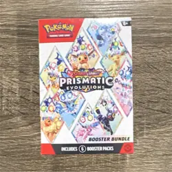 Pokemon Scarlet & Violet Prismatic Evolutions Booster Bundle Box 6 Packs - Image 1