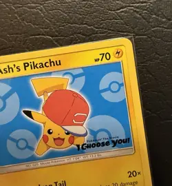 Pokemon TCG Ash’s Pikachu SM114 Black Star Promo Card NM/M - Image 3