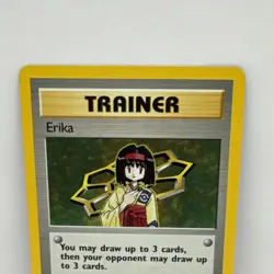 Erika 16/132 Holo Rare Gym Heroes Unlimited Pokemon Card LP Pokemon Trainer - Image 2