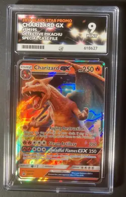 Pokemon TCG Charizard GX SM195 2019 Black Star Promo Detective Pikachu Ace 9 - Image 1