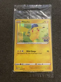 Pokemon/Pokemon GO Prerelease Pikachu Holo Foil Promo Card #028/078 Sealed - Image 1