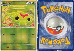 Caterpie 57/123 Common HeartGold & SoulSilver Pokemon HP/DMG - Image 3