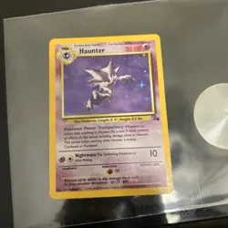 Pokemon TCG Haunter 6/62 Fossil Unlimited Holo Rare - Image 1