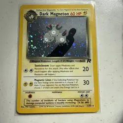 2000 Pokemon Team Rocket Promo Dark Magneton #11/82 Unlimited holo card. - Image 1