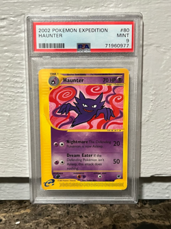 2002 Pokemon Expedition 80 Haunter PSA 9 Mint - Image 1