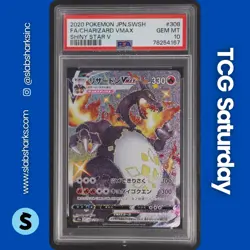 2020 POKEMON JP SWSH SHINY STAR V #308/190 CHARIZARD VMAX SHNY SUPER RARE PSA 10 - Image 1