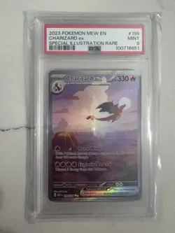 Pokemon Charizard ex Scarlet & Violet 151 Special Illustration Rare PSA 9 Holo - Image 1