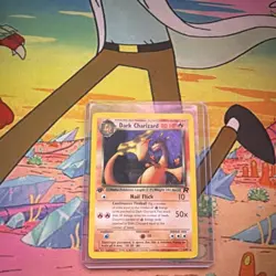 Pokemon Dark Charizard 4/82 Team Rocket Holo Rare 1st Edition 80 HP English - Image 1