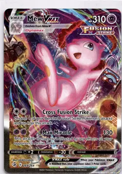 Pokemon Mew VMAX (Alternate Art Secret) 269/264 SWSH08: Fusion Strike NM/M - Image 1