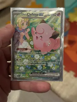 Pokemon Lillie's Clefairy ex 184/159 Journey Together SAR Full Art Holo Eng - Image 1