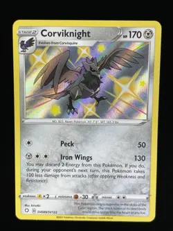 Corviknight SV089/SV122 Shining Fates Baby Shiny Pokemon Card NM - Image 1