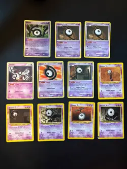 Pokemon UNOWN Lot (11 Cards) Neo & EX Era + 1 HOLO PT – Alphabet Collection - Image 1