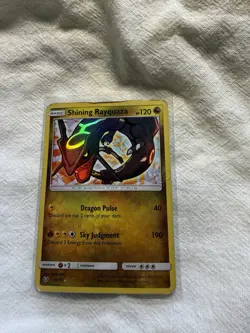 Pokemon Shining Rayquaza 56/73 Shiny Holo Rare 120 HP Shining Legends Card - Image 1