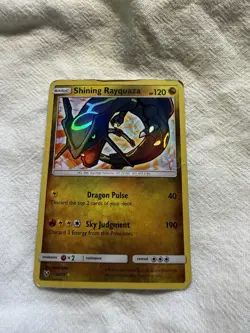 Pokemon Shining Rayquaza 56/73 Shiny Holo Rare 120 HP Shining Legends Card - Image 3