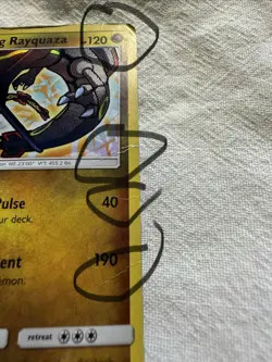 Pokemon Shining Rayquaza 56/73 Shiny Holo Rare 120 HP Shining Legends Card - Image 5