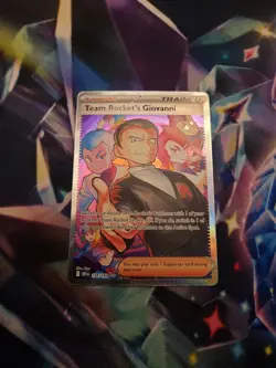 Holofoil - Team Rocket's Giovanni - 238/182 -NM English Pokemon SIR Rare - Image 1