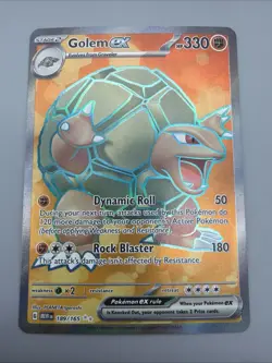 Pokemon TCG Card Golem EX 189/165 Scarlet & Violet 151 Full Art Ultra Rare - NM - Image 1
