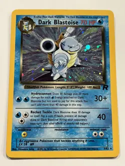 Pokemon Team Rock Unlimited Edition Holo Dark Blastoise 3/82 . multiple cards - Image 1