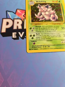 NM+ Nidoking Holo 11/102 Base Set Pokemon Card - Image 3