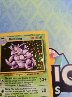 NM+ Nidoking Holo 11/102 Base Set Pokemon Card - Image 5