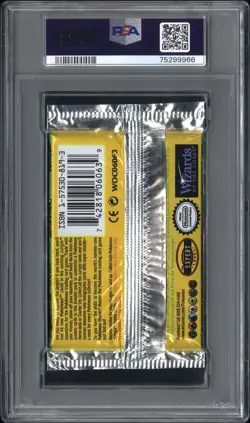 PSA 8 NM-MT 1999 POKEMON JUNGLE UNLIMITED SCYTHER ART SEALED BOOSTER PACK - Image 2