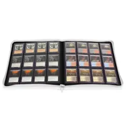 BCW White Z-Folio Pages LX Album 12 Pocket Trading Cards Zipper Binder - Image 4