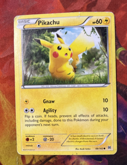 Pikachu 48/162 Pokemon 2015 XY Breakthrough Pokemon Card HP - Image 1