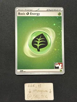 Pokemon Play Prize Pack Series 4 - Grass Energy - SVE 001 - COSMOS HOLO - M/NM - Image 2