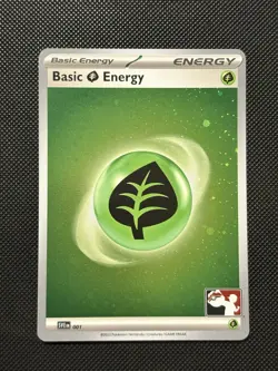 Pokemon Play Prize Pack Series 4 - Grass Energy - SVE 001 - COSMOS HOLO - M/NM - Image 3