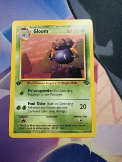 Pokemon TCG Gloom 37/64 Jungle 1st Edition NM WotC - Image 1